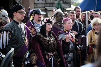 The Imperatrix with her Throne Guard