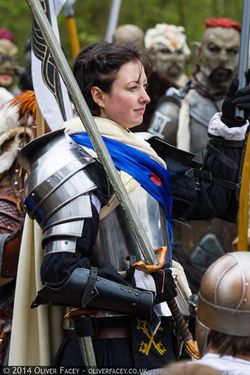 Heavy armour and a two-handed weapon is popular with some cataphracts.
